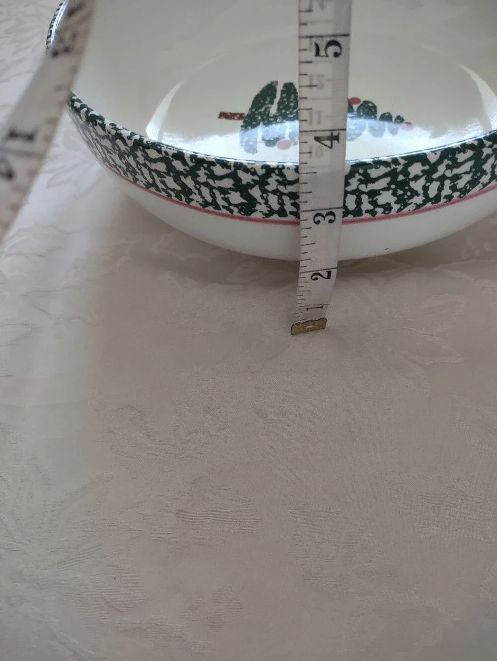 Furio Italy Vintage Large Bowl Ceramics Hand Painted Tree